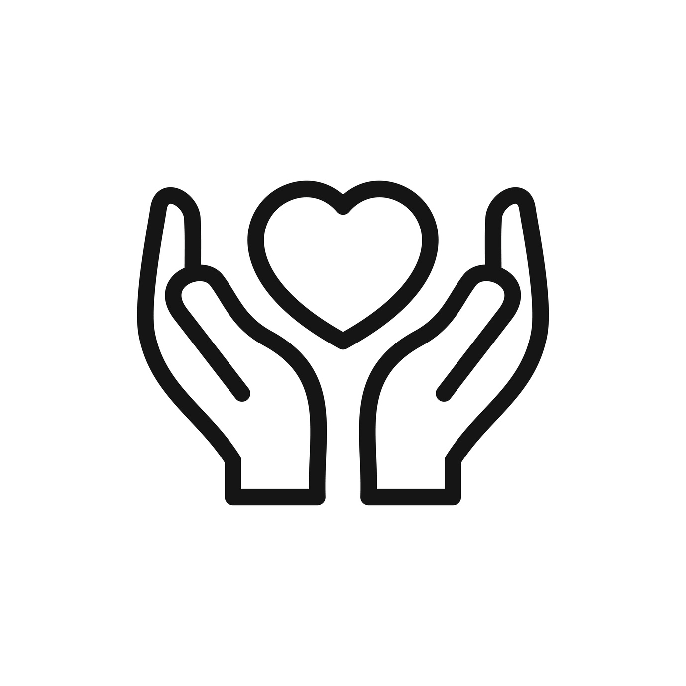 hands holding heart icon illustration - Ventura Counseling and Wellness ...